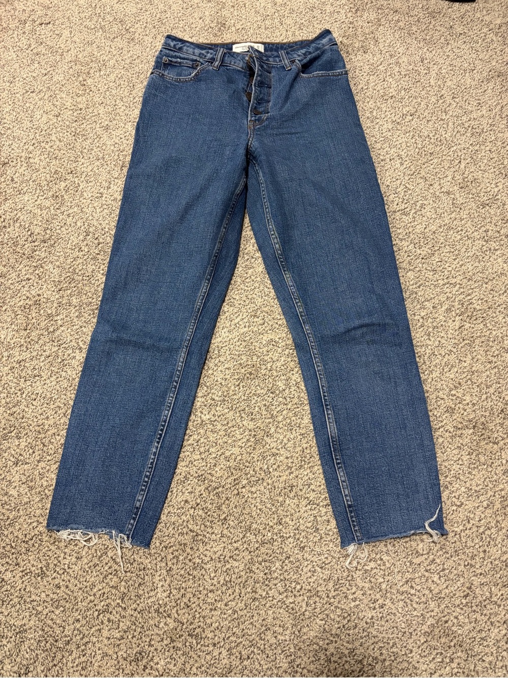 Abercrombie & Fitch the mom High-Rise Curve love Jeans